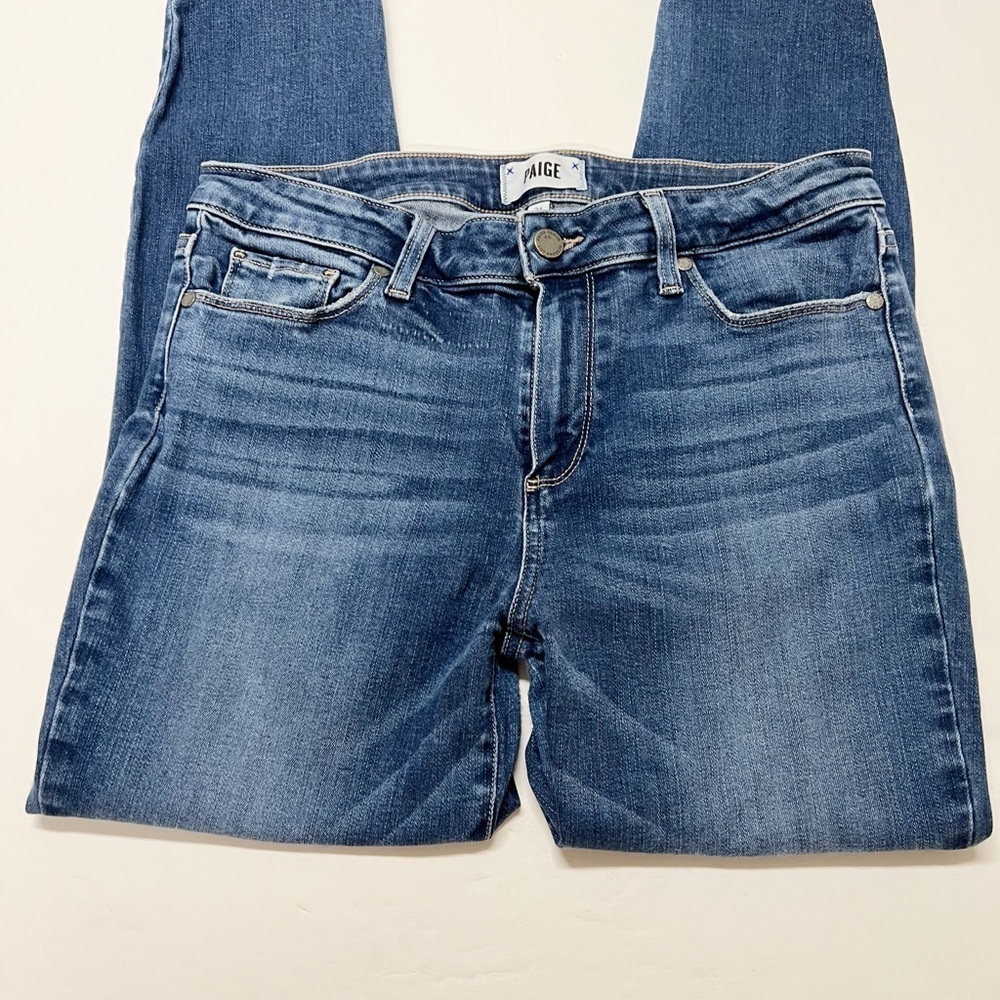 PAIGE Womens Medium Adalyn Wash Verdugo Crop Skinny Stretch Jeans Size 31 - Picture 2 of 10